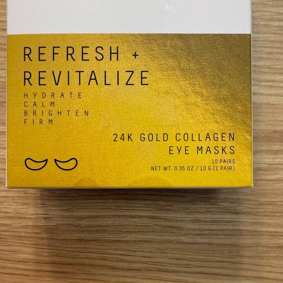 24K Gold Collagen Eye Masks Hydrate Calm Firm Skin Size 16 Pairs Beautology Lab - Picture 7 of 8